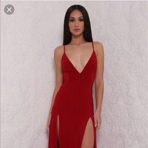 ABYSS BY ABBY ELLE DRESS IN RED